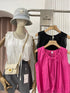MATINEE Lace Border Drawn String Collar Tops